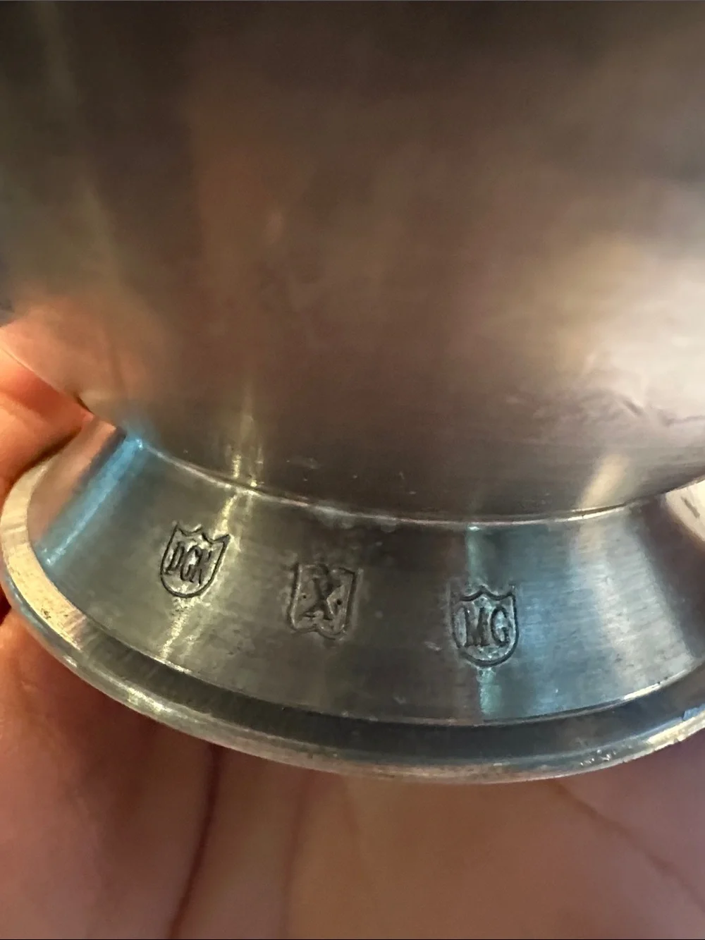 Classic Pewter Silver Decorative Vase